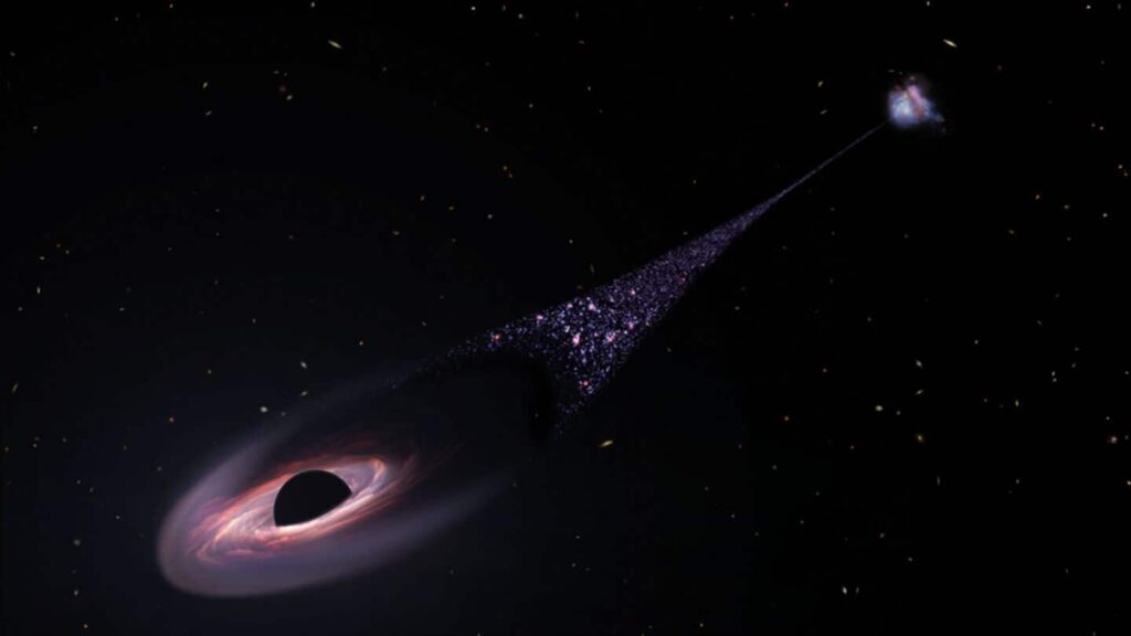 Watch: Rogue distant black hole ripping star to shreds